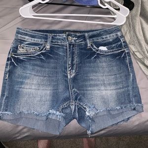 Blue jean shorts